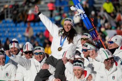 APTOPIX Milan Cortina Olympics Biathlon