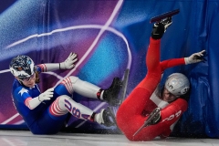 APTOPIX Milan Cortina Olympics Short Track Speedskating