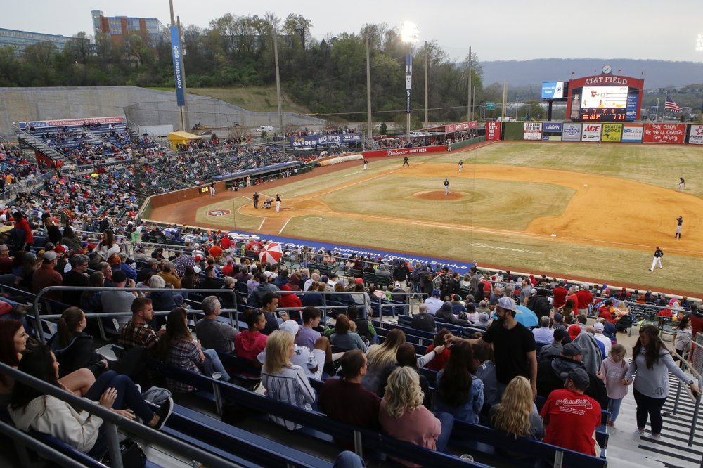 View of ATT ballpark from the stands.