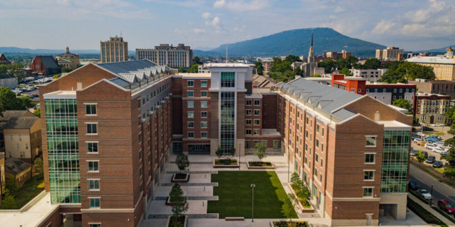 Photo of Newest Addition of UTC West Campus Housing Completed In 2016 as part of the latest Master Plan.