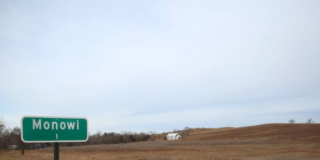 Photo: Monowi City Population Sign: 1